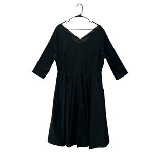 Pinup Couture black fit and flare retro dress size 2X